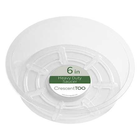 Crescent Garden Crescent Garden 1.5 in. H X 6 in. D Plastic Plant Saucer Clear BVH060S00C
